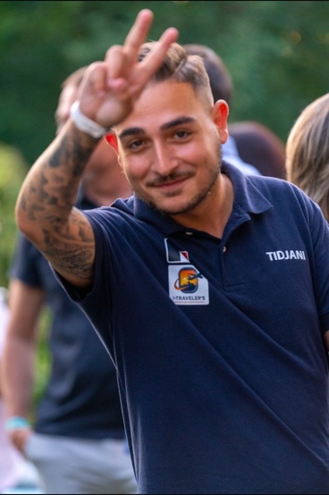 Tidjani Bendjelloul lors d’un événement MWR Life